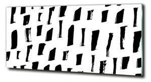 Imagine de sticlă pata alb-negru