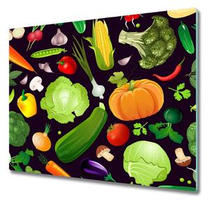 Tocator din sticla Mix de legume
