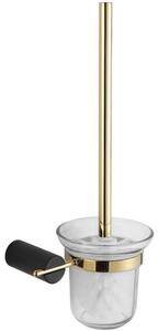 Mexen Aron perie de toaletă, negru/auriu - 7088150-57