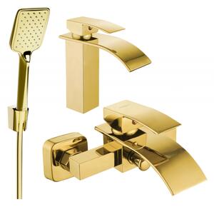 Mexen Aries R62 set de baie, auriu - 744803R62-50