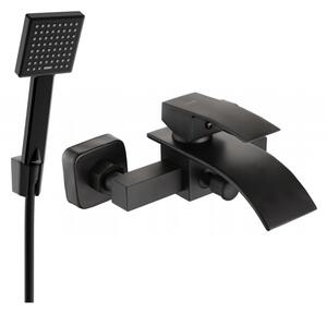 Mexen Aries R45 baterie de cadă cu set de duș, negru - 74483R45-70