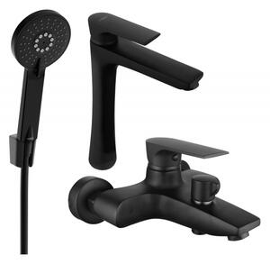 Mexen Axel R40 set de baie, negru - 73813R40-70