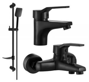 Mexen Caro DF62 set de baie, negru - 746603DF62-70
