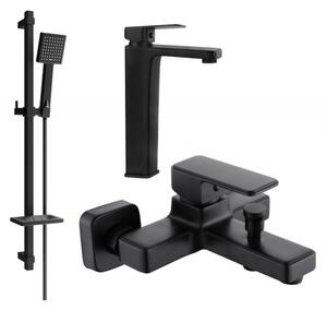 Mexen Cetus DQ45 set de baie, negru - 744313DQ45-70