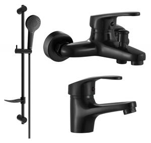 Mexen Erica Set de baie DF05, negru - 746403DF05-70
