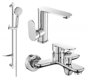 Mexen Milo DF40 set de baie, crom - 713053DF40-00