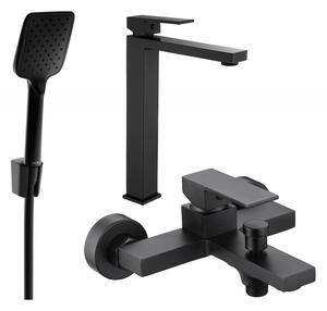 Mexen Uno R62 set de baie, negru - 71413R62-70