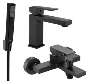 Mexen Uno R77 set de baie, negru - 71403R77-70