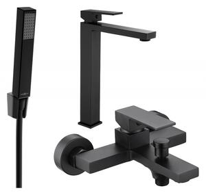 Mexen Uno R77 set de baie, negru - 71413R77-70
