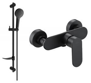 Mexen Milo DF05 baterie de duș cu set de duș, negru - 7134R05-70
