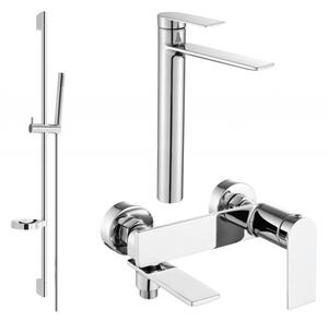 Mexen Zero DS70 set de baie, crom - 7113DS70-00