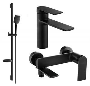 Mexen Zero DS62 set de baie, negru - 71103DS62-70