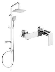 Mexen Sven set de duș montat pe perete cu duș de ploaie și baterie de duș Zero, crom 71140262-00