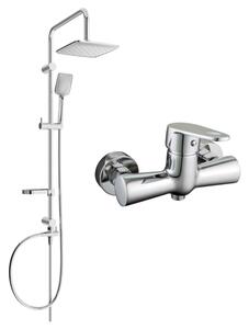 Mexen Kama Sven set de duș montat la suprafață cu cap de duș și baterie de duș, crom - 72540262-00