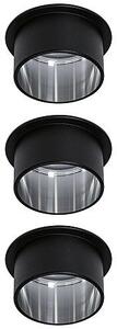 Paulmann Gil lampă de tavan 3x6 W negru-fier 93383