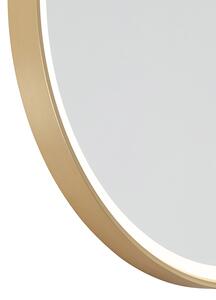 Lampă de perete modernă auriu cu LED IP44 cu oglindă - Miral