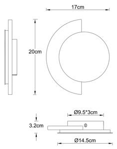Globo 78393-8 - Aplică de perete LED ROJAS LED/8W/230V 3000K