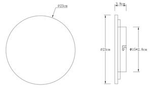 Globo 78390-12 - Aplică de perete LED JILLIAN LED/12W/230V 3000K