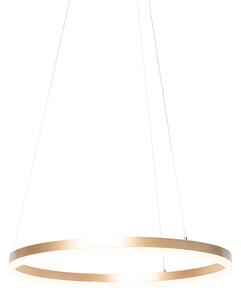 Lampă suspendată design aurie 60 cm cu LED 3 trepte reglabilă - Anello