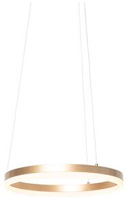 Lampă suspendată design auriu 40 cm cu LED 3 trepte reglabilă - Anello