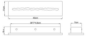Globo 78394-17 - Aplică de perete LED ROJAS LED/17W/230V 3000K