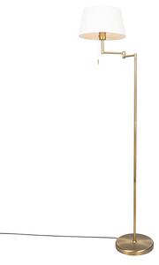 Lampă de podea clasică inteligentă bronz cu alb, inclusiv WiFi A60 - Ladas Fix