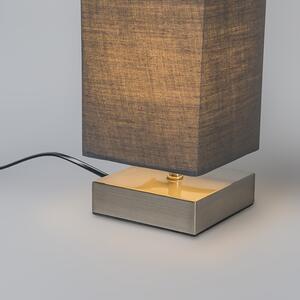 Lampa de masa moderna gri cu otel - Milo