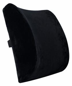 Perna ortopedica lombara pentru scaun din spuma cu memorie Clasica - Neagra