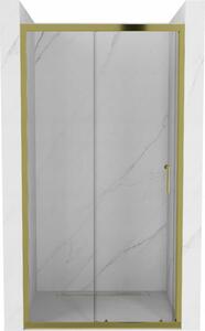 Mexen Apia uși de duș glisante 110 cm, transparente, aurii - 845-110-000-50-00