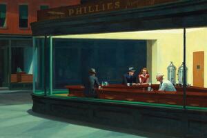 XXL Poster Edward Hopper - Nighthawks