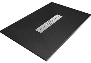 Mexen Toro cadă de duș dreptunghiulară SMC 100 x 70 cm, negru - 43707010