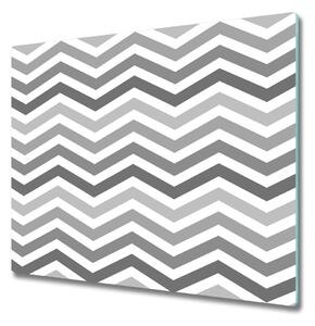 Tocator din sticla în zigzag Gray