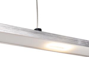 Lampă suspendată de design din oțel cu dimmer tactil, inclusiv LED - Platinum