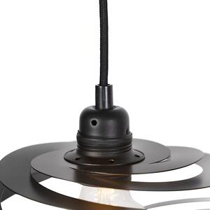 Lampă suspendată de design 2 lumini cu nuanță spirală de 50 cm - Scroll