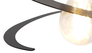 Lampă suspendată de design 2 lumini cu nuanță spirală de 20 cm - Scroll