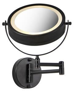 Oglindă de design negru, cu LED reglabil IP44 - Vicino