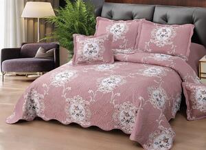 Cuvertura bumbac 100%, 5 piese, pat 2 persoane, 230x250 cm, CB252