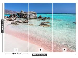 Fototapet O mare de roz nisip
