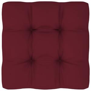 Pernă canapea din paleți, roșu vin, 70 x 70 x 10 cm