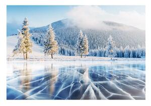 Fototapet Un lac înghețat