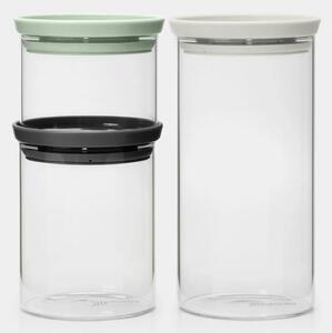 Brabantia set recipiente depozitare 21x10.4x20.2 cm transparent-mix culoare 100550