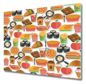 Tocator din sticla Fast food