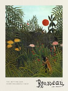 Artă imprimată The Setting Sun - Henri Rousseau, (30 x 40 cm)