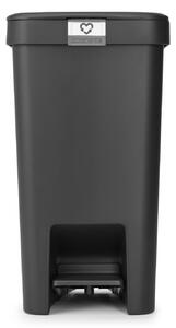 Brabantia StepUp recipient pentru resturi 16 l negru-gri 800306