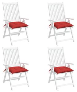 Perne de scaun, 4 buc., roșu, 50x50x7 cm, textil oxford