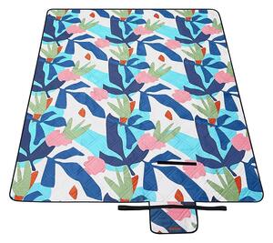 Pătură de picnic 300 x 200 cm, pliabil, ferigă colorată