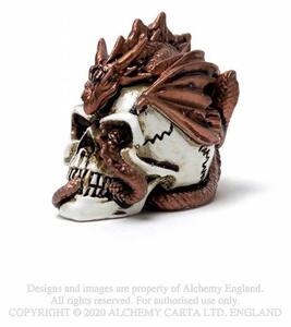 Mini statueta dragon pe craniu 3.6cm