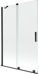 Mexen Velar paravan de duș 2-panouri glisante 120 x 150 cm, transparent, negru - 896-120-000-01-70
