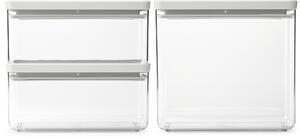 Brabantia Tasty+ set recipiente depozitare transparent-gri 230806