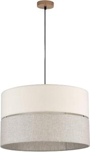 TK Lighting Eco lampă suspendată 3x15 W negru-gri/frasin-lemn-bej 5773